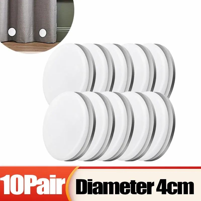 10/1x Magnetické závaží na sprchový závěs Vodotěsná magnetická přezka Magnetický knoflík na ubrus na ledničku Opakovaně použitelné bezhřebíkové klipy na závěsy