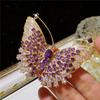 Baroque Luxury Butterfly Insect Design Men Women Brooch Pin Jewelry Accessories Wedding Holiday Party Couple Surprise Gift