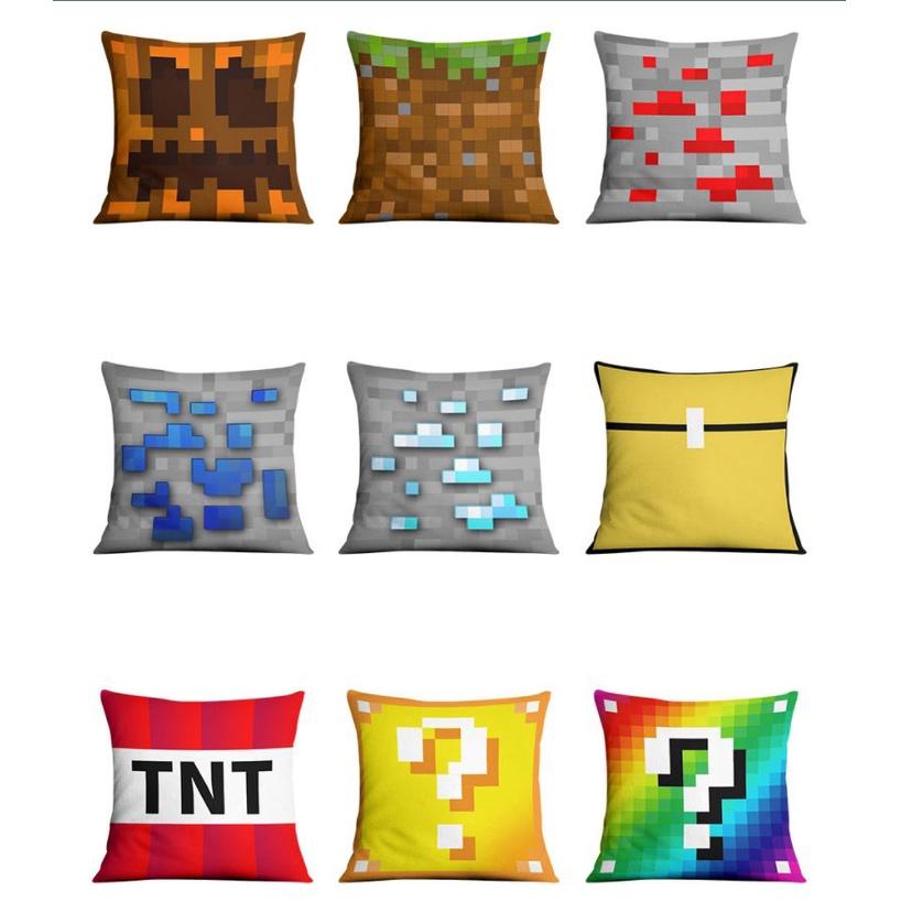 Minecraft Sofa Pillowcase Cushion Cover Home Decoration Steve Creeper Cartoon