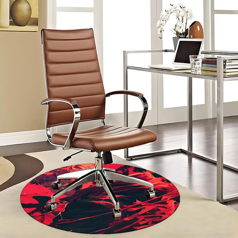 

1pc Jujutsu Kaisen Satoru Gojo Round Carpet Anime Design Chair Mat for Office, Home Decor, Gaming Room 80cm