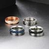 ZHOUYANG Anxiety Ring For Men Spinner Cuban Chain Punk Fidget Rings Titanium Steel Hip Hop Jewelry Accessories Wholesale KAR028