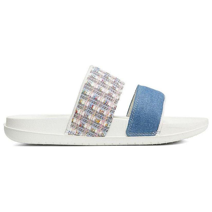 Nike Offcourt Duo Slide Comfortable Cushioning Slide Sandals Women Sandals White Blue FJ7742-121