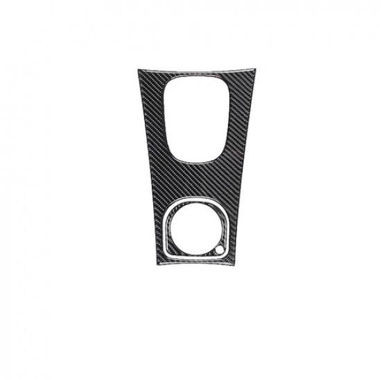 2Pcs Carbon Fiber Interior Gear Shift Cover Trim For Mercedes-Benz C-Class W203