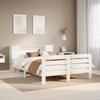VidaXL Bed Frames Without Mattress White 120x190 Cm Solid Pine Wood 3309894