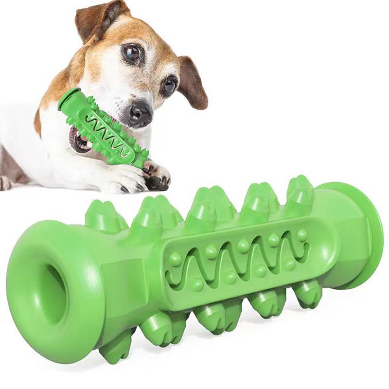 1*Rubber Dog Molar Toothbrush Toys Chew Cleaning Teeth Safe Puppy Dental Care Soft Pet Cleaning Toy Supplies Pet Accessories 1PC