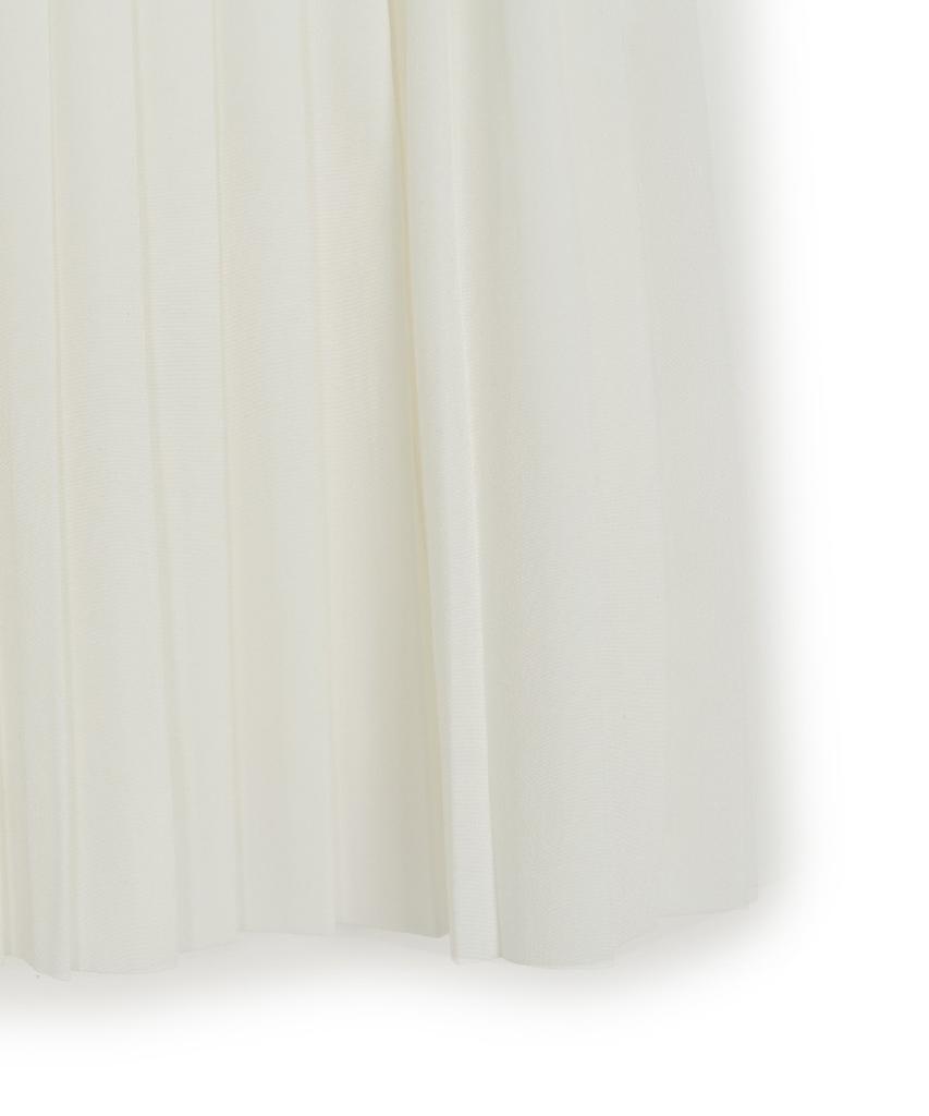Emelbi Women'S Varsity Sporty Pleated Mini Skirt Ny (Ivory)