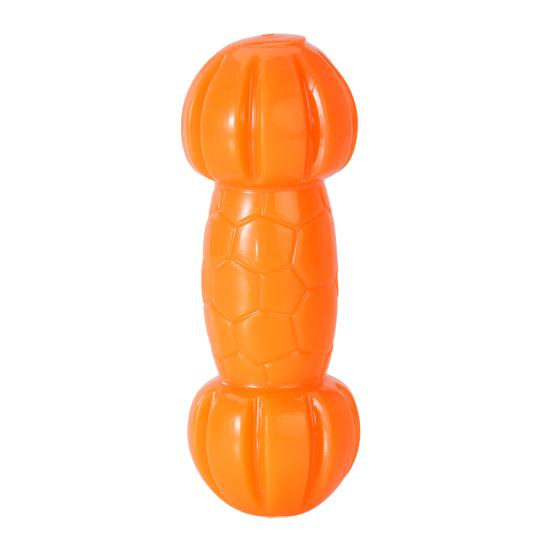 Hund Gnisslande Tuggdjur Gummi Hantel Valp Tandningsleksak Hund Godisdispenser Leksak för Små Mellanstora Hundar Tandrengöring