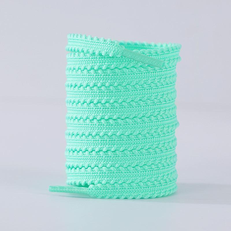 Sonic 1112 Black & White Elastic Flat Sports Shoe Laces