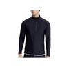 Fila Fitted Logo Design Stand Collar Sports Long Sleeve Jacket Men Jackets Black A11M321504F-BK