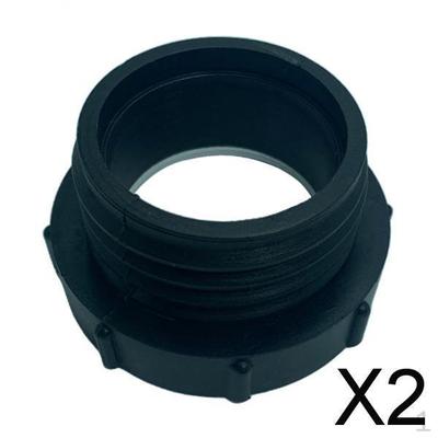 2x 1000 Tank Adapter Garden Hose Connector 62mm Thread Fitting