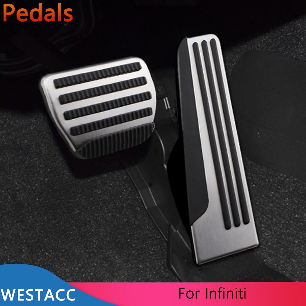 Autopedale Gasbremsauflage Pedalabdeckung für Infiniti Q50 Q50L QX70 Q70 Q60 G35 G37 EX35 EX37 FX35 FX37 FX50