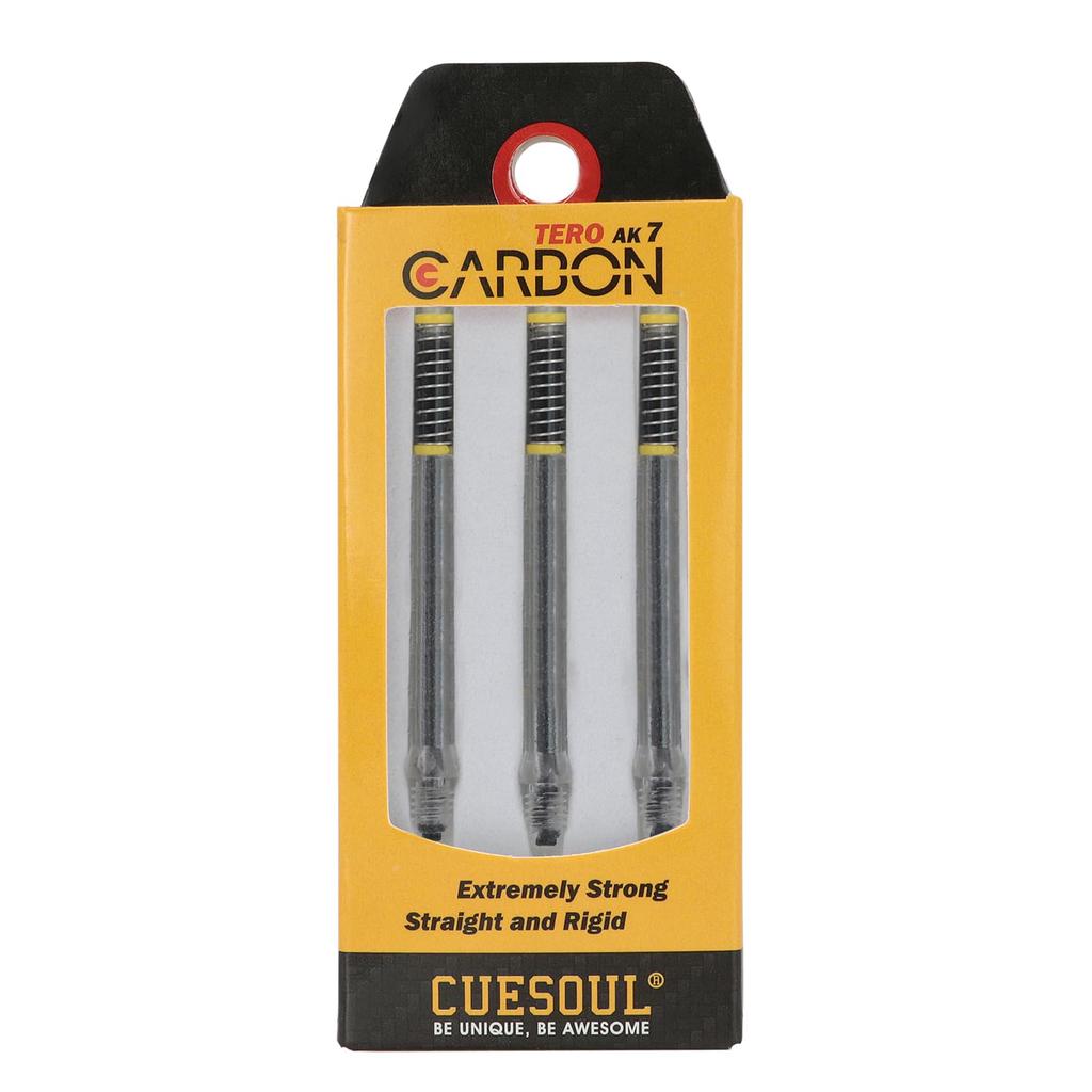 CUESOUL TERO System AK7 Carbon Dart Shaft with Telescopic Set of 3 A/B(S)/C/D(M)/E/F(L)/G/H Built-in Shaft, (CS-AK7+1TH53)