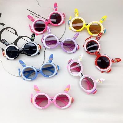 Children'S Sunglasses Super Cute Cute Rabbit Baby Sunglasses Space Rabbit Sunscreen Uv Protection Baby Glasses