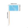 100Pcs Toothpicks Flags Cake Toppers Picks Double Sided,Cocktail Sticks Flag,for Party Supplies