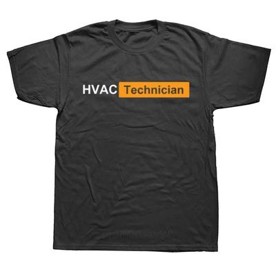 Funny Hvac Technician Printed T-Shirt Men Street Trend Harajuku Summer New T Shirt Casual Round Neck Short Sleeve Tops