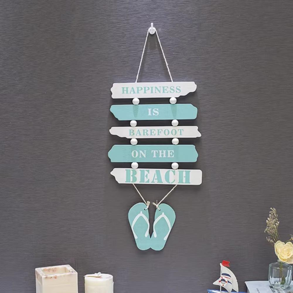 Beach Theme Doorplate Welcome Sign Ocean Style Wall Hanging Ornament  Shop