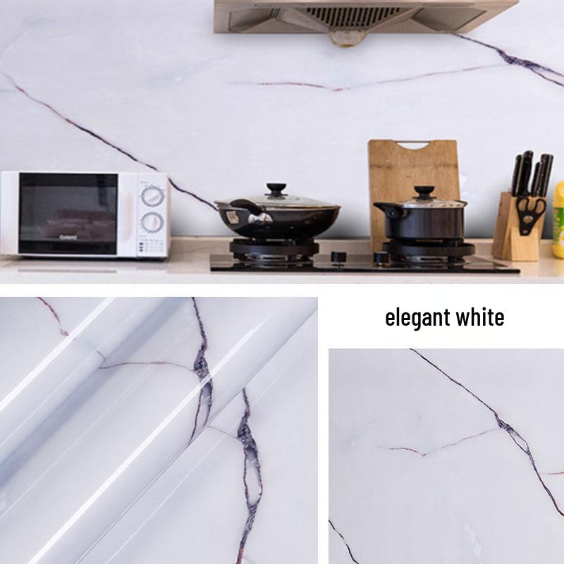 Oil-proof, Heat-resistant Waterproof Kitchen Countertop Self-adhesive Wallpaper