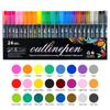 24 Farben Doppellinien-Umriss-Kunststift Markerstift DIY Graffiti Umrissmarker Textmarker Sammelalbum Tagebuch Poster Karte