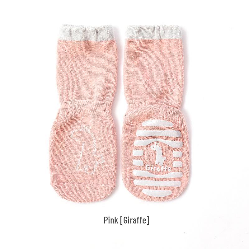 Bawełniane skarpetki antypoślizgowe dla niemowląt i małych dzieci - styl wiosenno-jesienny