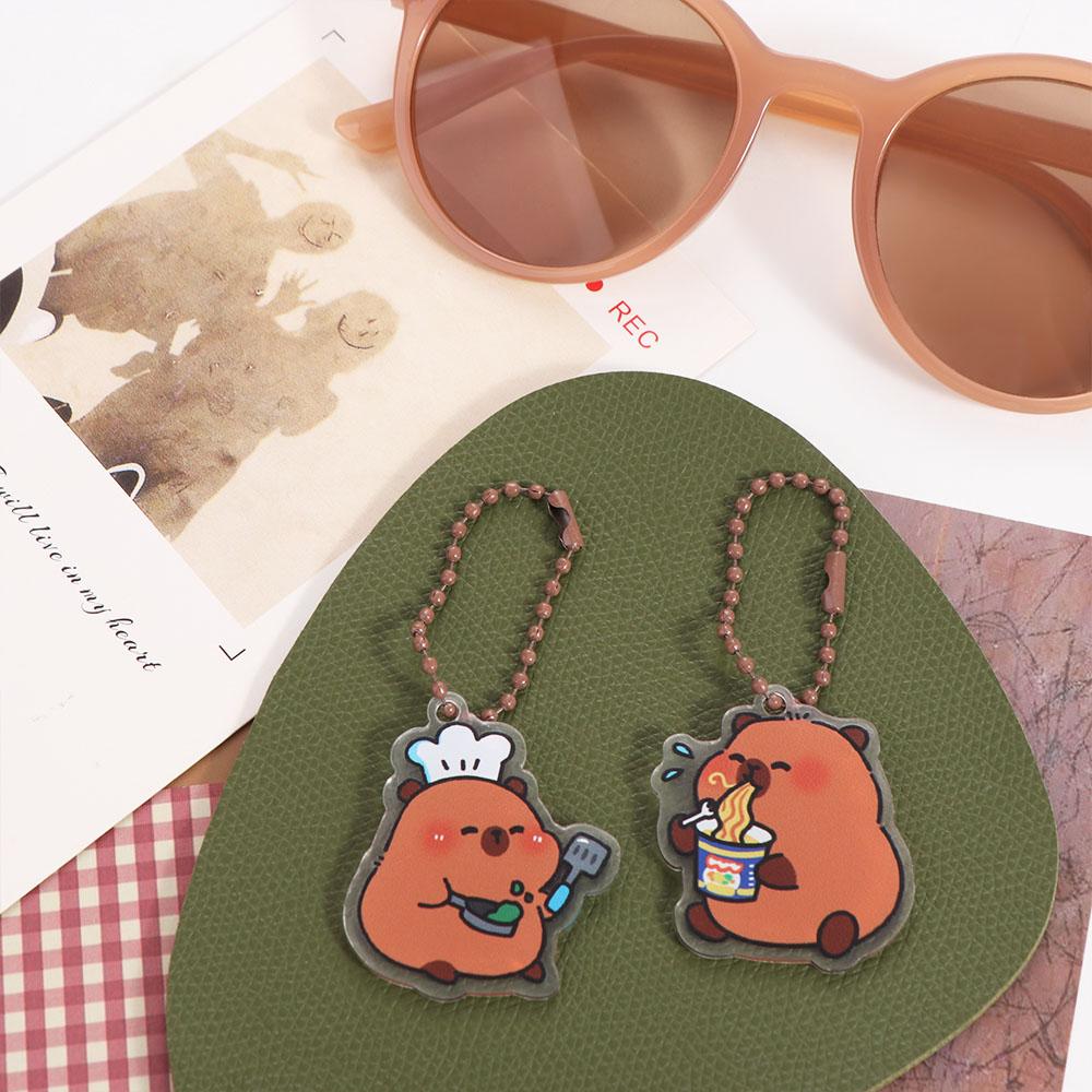 Acrylic Kapibara Bag Hanging Cute Capibara Pendant Kawaii Capybara Keychain Kids
