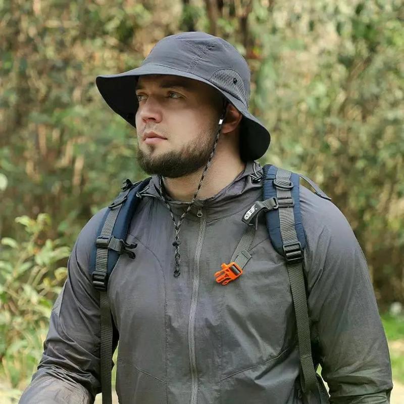 60-65cm XXL Big Head Hat Men Lightweight Sunscreen Quick-drying Sun Bucket Hats Summer Outdoor Jungle Fisherman Cap 2025