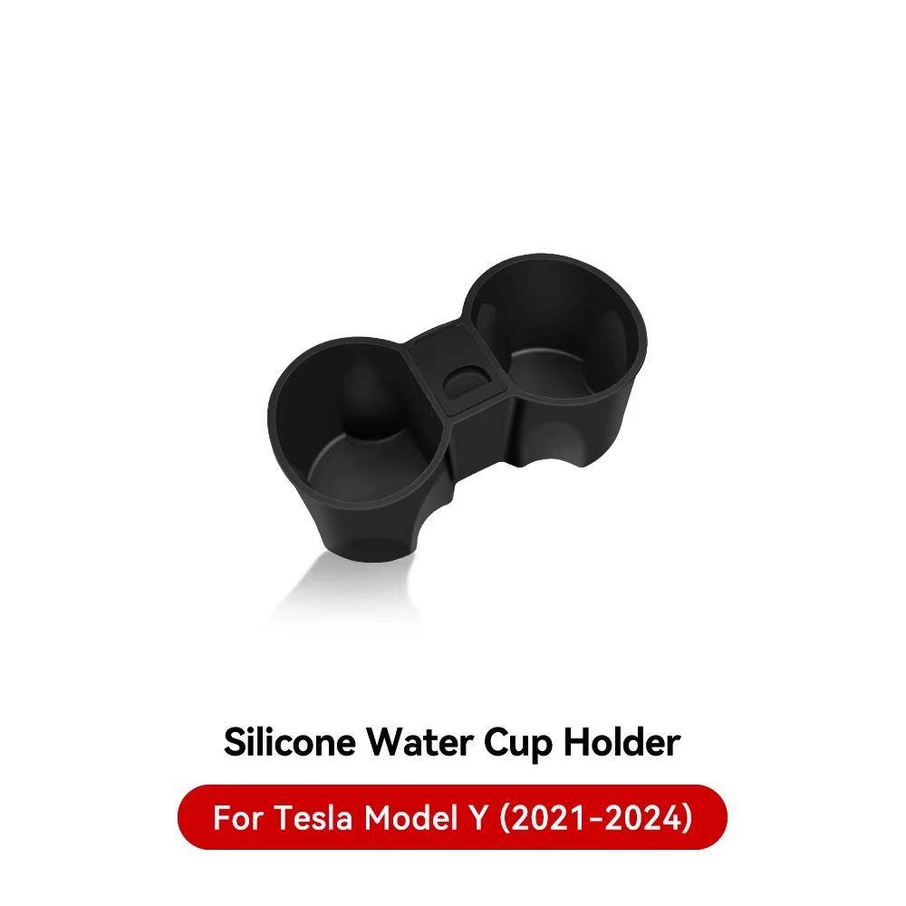 YZ For Tesla Model 3 2019-2023 Model Y 2021-2024 Storage Box Center Armrest Hidden Box Cup Holder Organizer Car Accessories