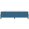 Bed Frame with Mattress Dark Blue 200 x 200 cm Fabric