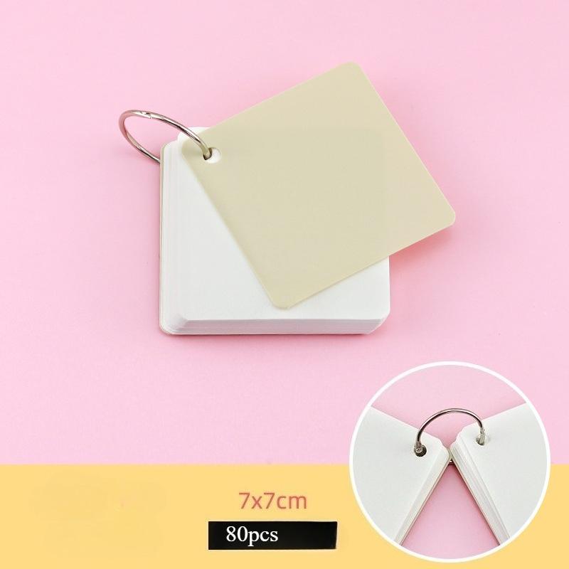 Cuaderno portátil, Bloc de notas de hojas sueltas, anillo, nota adhesiva para el personal, estudiantes, artículos de papelería Kawaii, tarjetas para diario, folleto de estilo