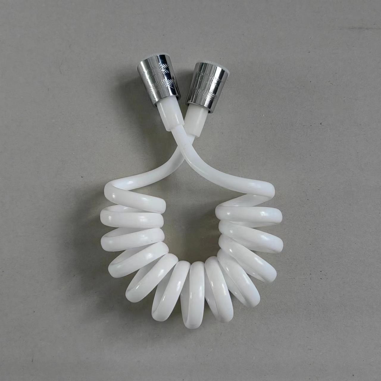 

2 м телефонная линия душевой шланг PU ванная пружина гибкая для водопровода туалет биде распылитель аксессуары для ванной комнаты 2.0m белый