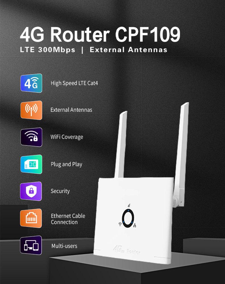 4G Wireless Plug-in Router CPF109 for Thailand, Myanmar, Vietnam, Laos - Portable Wi-Fi Solution