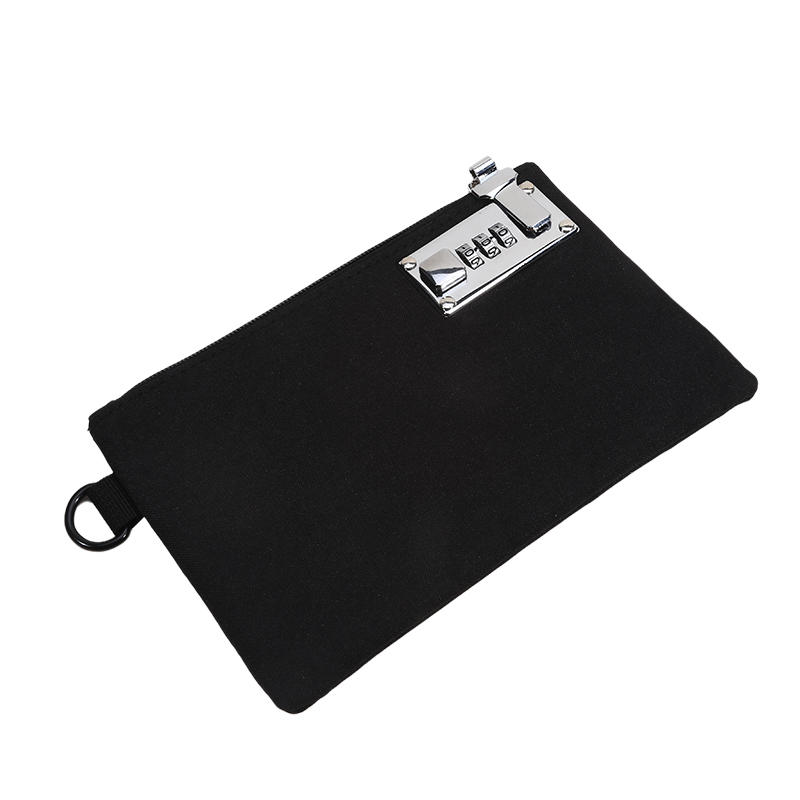 Uzamykatelná taška na peníze peněženka na mince na hotovost, pasy, kreditní karty taška taška na uložení hotovosti pánská kapsa na karty s uzamykáním