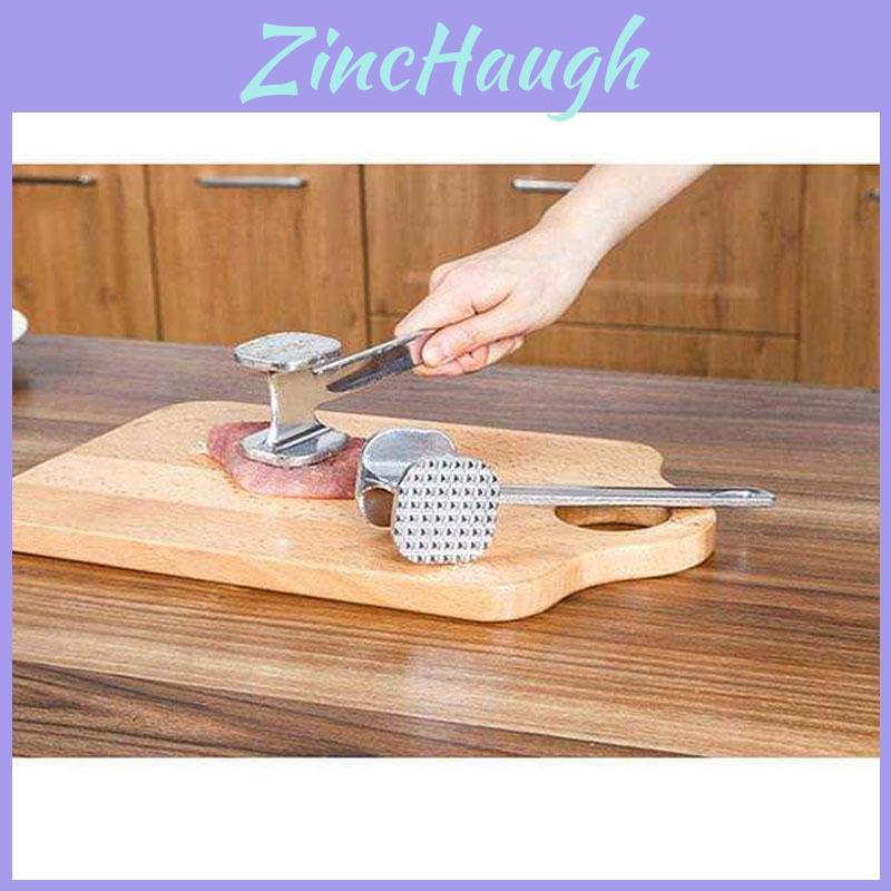 Durable Aluminum Meat Tenderizer Hammer With Dual Sides For Beef And Chicken Preparation