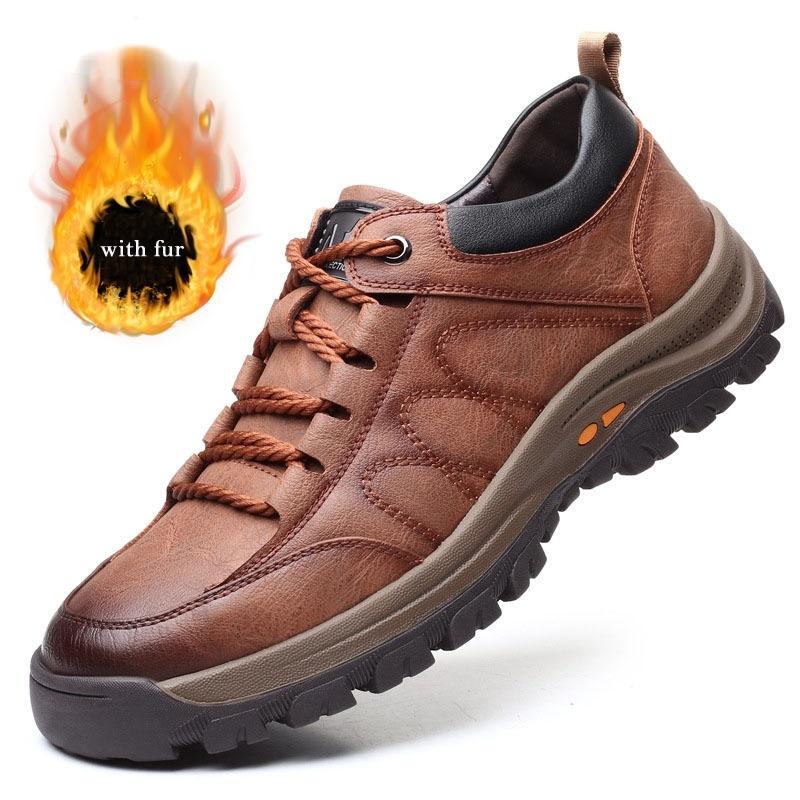 Fashion Spring Autumn Winter Men Sneakers Casual PU Leather Lace-Up Flat with Plus Shoes Size 39-44 Men Fashion Sneakers