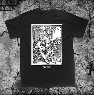 Memento Mori Shirt Hans Holbein Dance of Death Remember Skull Occult Gothic Skeleton Medieval Evil Plus  Tops#Color