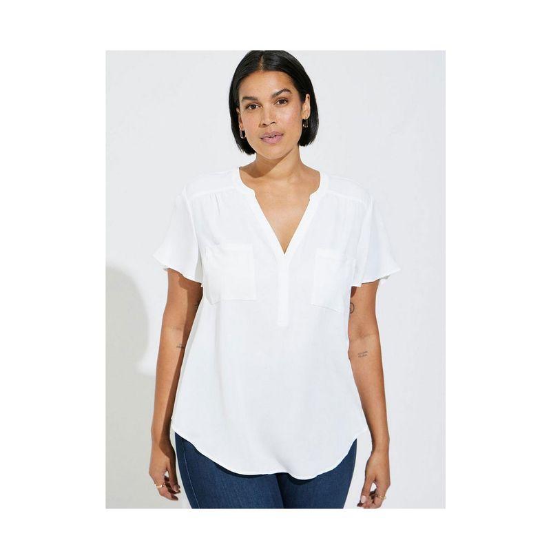 

Y75 100.00kg Fashion Chiffon Shirt Short Sleeve Tops White-defective 3 pieces