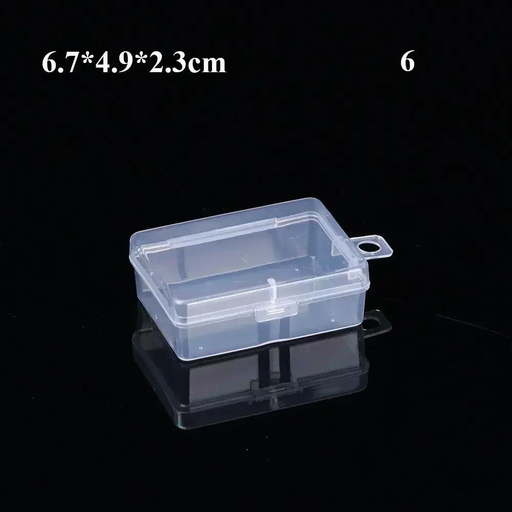 Transparent Storage Box Holding Case Jewelry Beads Container Fishing Tools Accessories Box Small Items Sundries Organizer