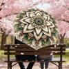 1 Stück Lotus-Mandala-Schirm - 8 Speichen verstärkt, Automatisches Öffnen, Leicht & Langlebig, Niedliches Modeaccessoire für den Außenbereich, Strand oder Freizeit, Strandschirm