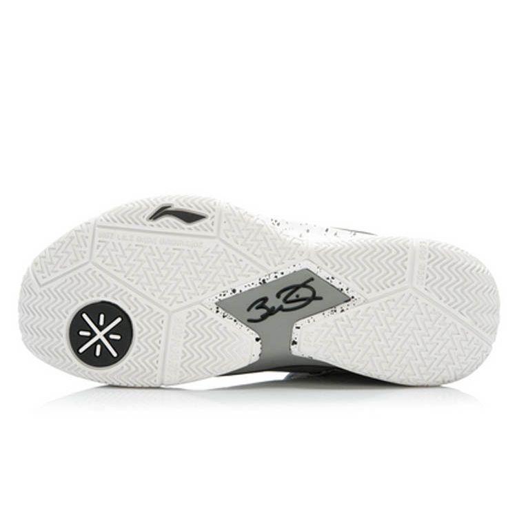 Li Ning Wow 3 Trendy Shock Absorbing Non-Slip Mid-Top Basketball Shoes Unisex Sneaker Gray Black ABAK031-1