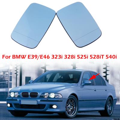 Heated Side Rearview Mirror Glass Anti-Fog Mirror Lens Fit For BMW 5 Series E39 525i 528i 530i 540i  2001-2003 Car