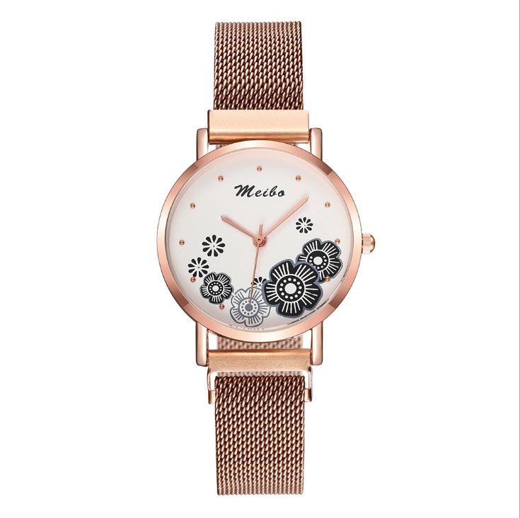 Orologio da Donna Meibo, Orologio Milanese Pigro Stampato Con Magnete