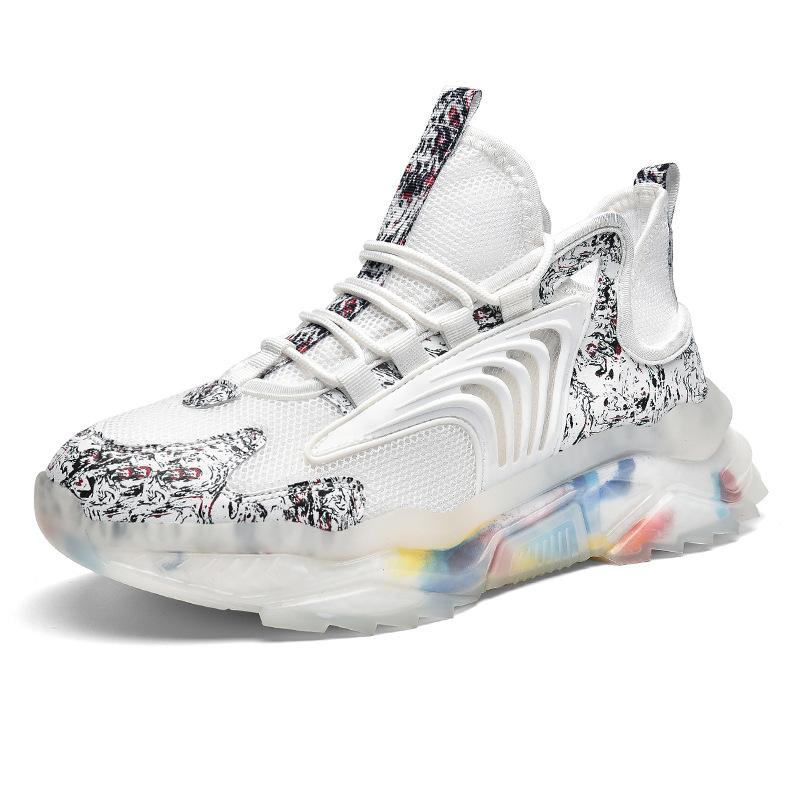 Men's shoes summer new national coconut shoes fashion personality dad shoes breathable color sneakers