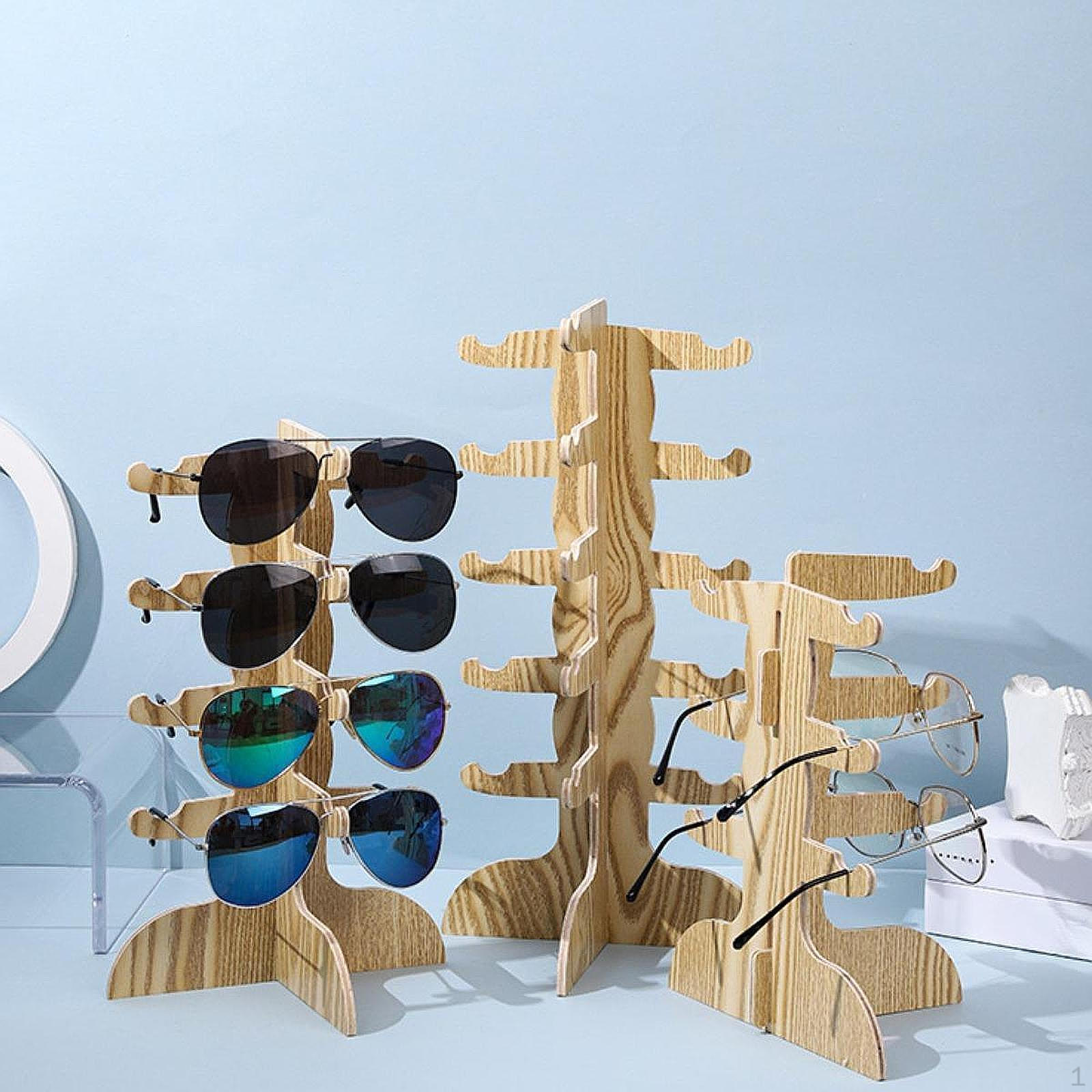 

Стойка для очков Подставка для очков Экономия места Практическое хранение очков 19cmx18cm