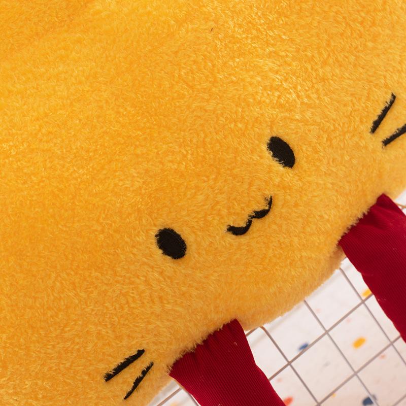 Yuanbao Lucky Cat Plush Toy Doll Cute Sleeping Pillow Children's Ragdoll Ornament Birthday Gift