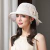 Elegant Women'S Bucket Hat with Floral Accent - Lightweight, Breathable Polyester, Perfect for Spring Summer, Ideal for Travel, Hiking, Beach, Parties