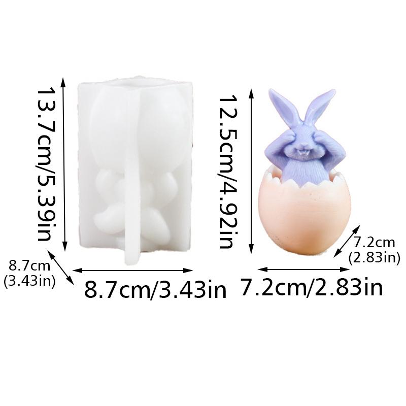 

Пасхальні Силіконові Креативні Подарунки Ремесло Ручна Робота Форма для Ароматерапевтичної Свічки Декоративна Гіпсова Форма DIY Аксесуари