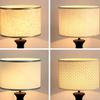 E27 Linen Fabric Metal Desk Lamp Cloth Lampshade 14/22/25cm Height Nordic Cloth Metal Lamp Shade Home Decoration