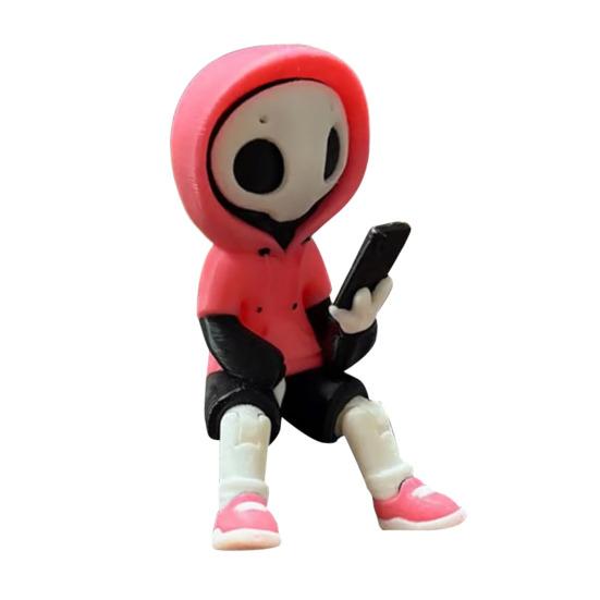 

3D Ornament Ghost Design Desktop Figure Lightweight Easy to Move Ghost Figurine Home Halloween