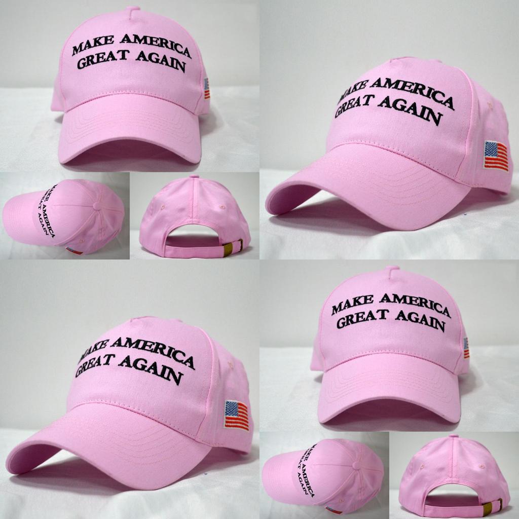 Great Make America Again Hat Donald Trump Us President Republican Cap Pink 2020