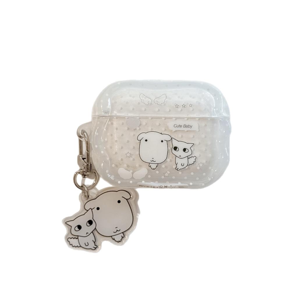 Korean polka dot ganadi puppy kitten AirPods 1 protective case apple bluetooth pro1 generation earphone case pro1