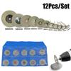 10pcs 16-45mm Emery Diamond Cutting Bades Drill Bit with 2 3mm Mandrel for Dremel Drill Woodworking Ceramic Cutter Power Tools